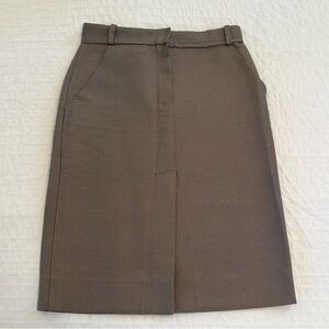 LOUIS VUITTON Womens Blue Two Tone Pencil Skirt Luxury Designer Neutral Size 36